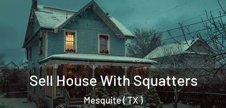  Sell House With Squatters Mesquite ( TX )