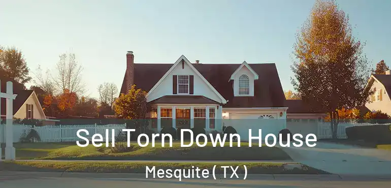  Sell Torn Down House Mesquite ( TX )
